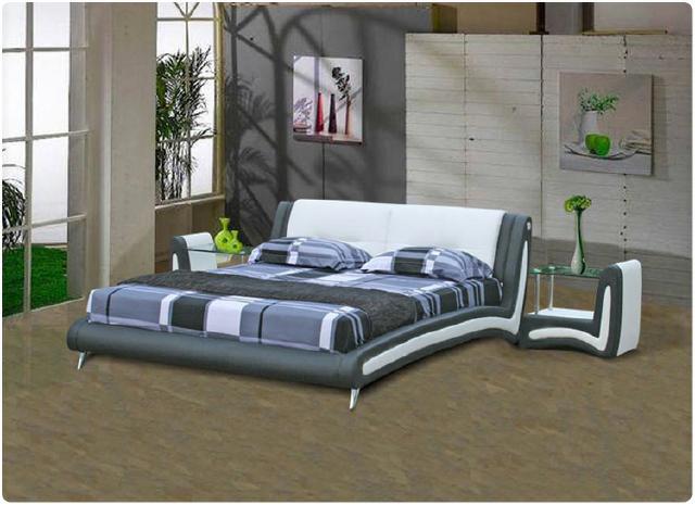 Waterbed bed beds complete leather bed upholstered bed with mattress new LERA-