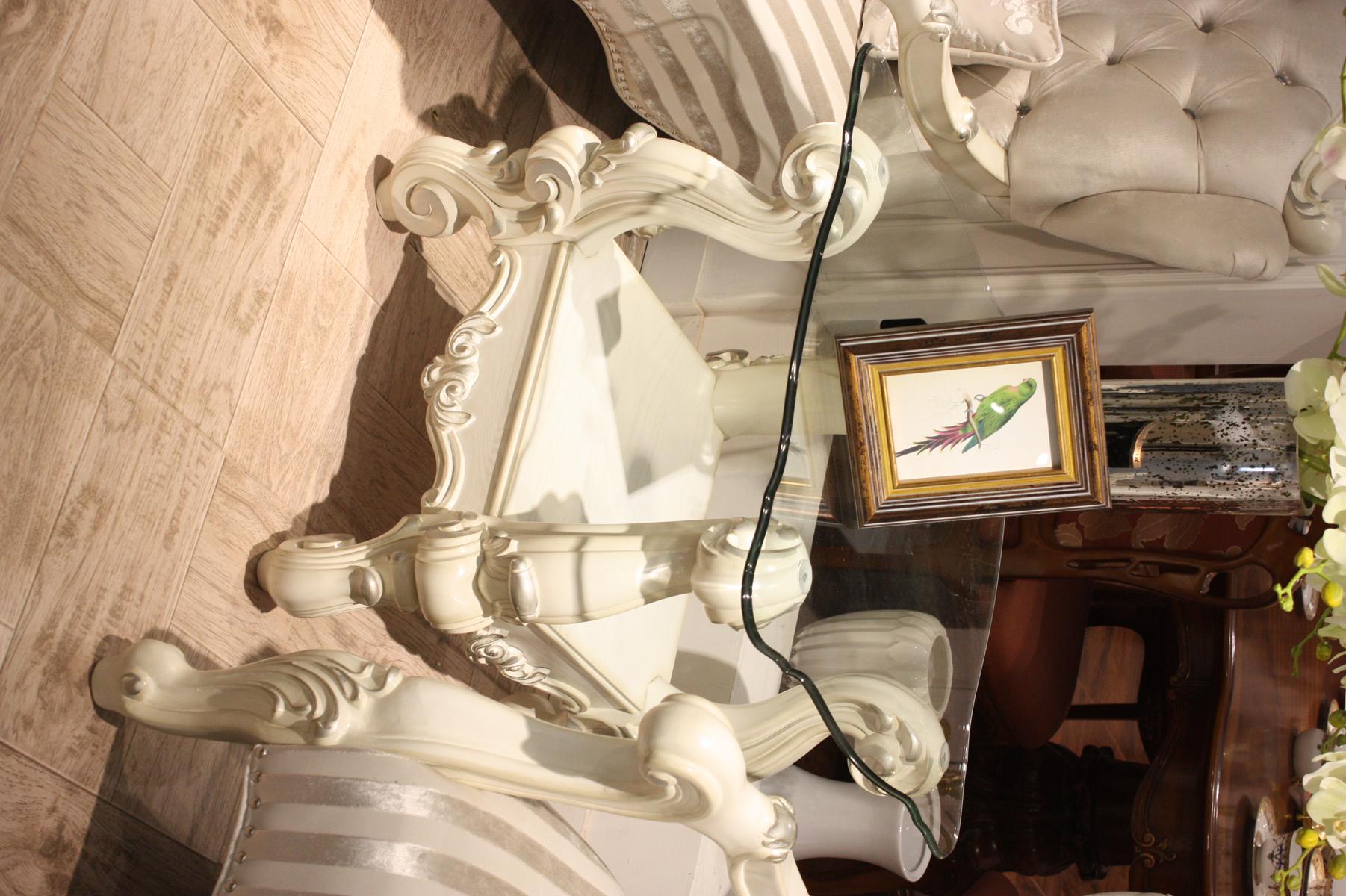 Coffee Table Side Table Living Room Noble Wood Table Baroque Rococo New Designer