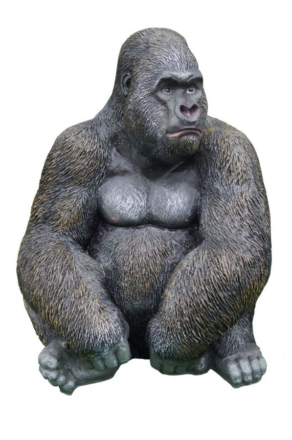 Design Gorilla Figur Statue Skulptur Figuren Skulpturen Garten Dekoration Deko Ebay