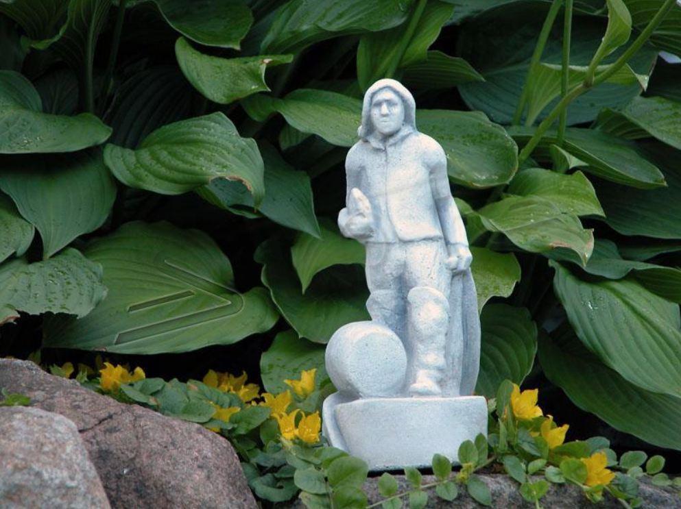 Garten Dekoration Fischer Statue Skulptur Figuren Skulpturen Designer Figur 549