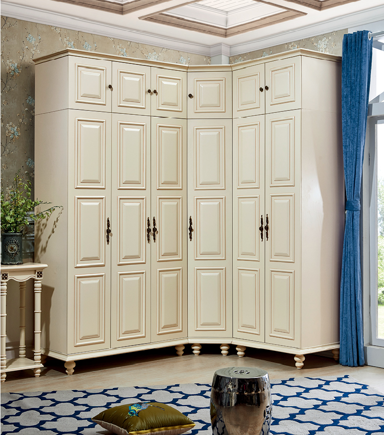 Eckschrank Villen Hohe Schränke Klassische Holz Massiv Schrank
