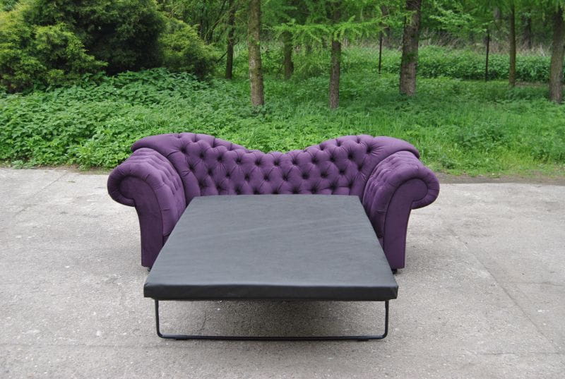 Chesterfield Divano 3 Posti Funzione Letto Tessuto ...